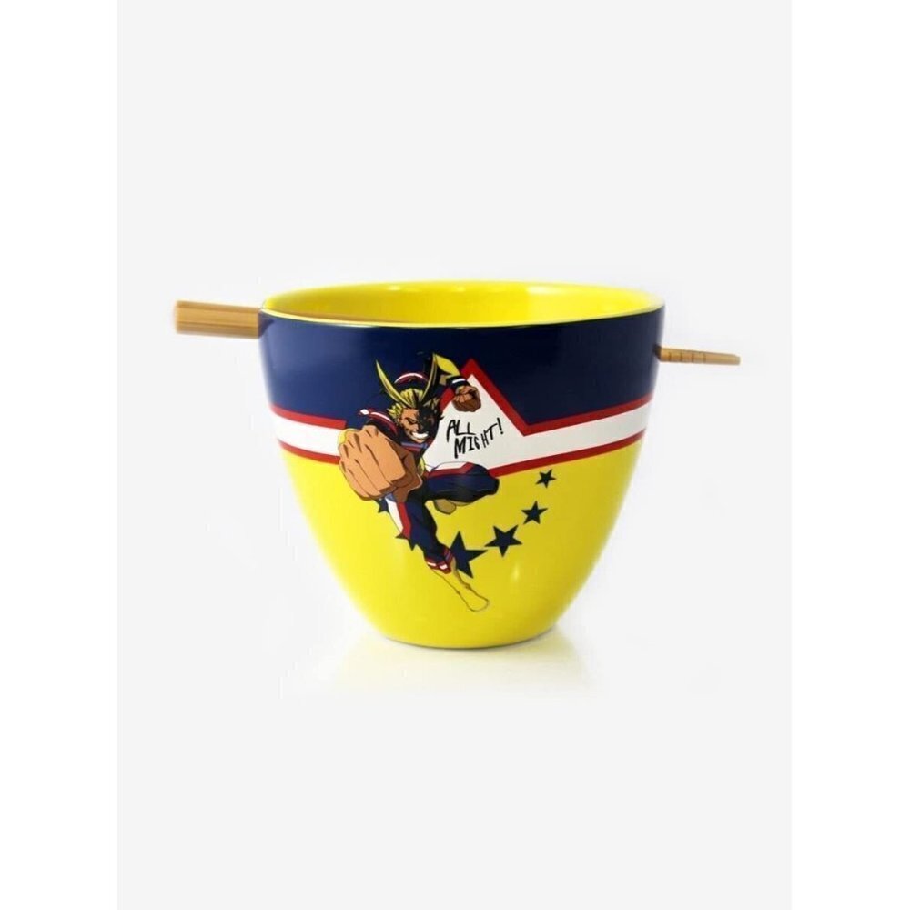 My Hero Academia United States of Smash Ramen Bowl with Chopsticks - NIB